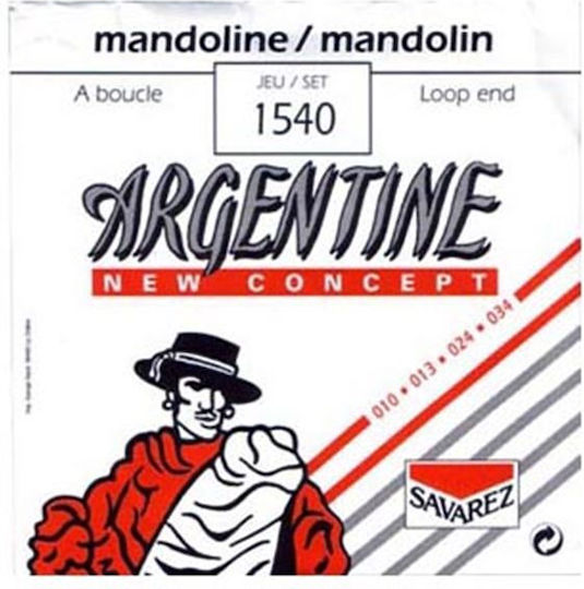 Savarez Argentine Einstellen Χορδών Versilbert Mandolinsaiten 10 - 34