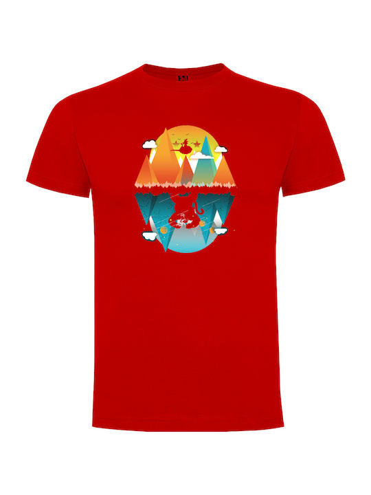 Tshirtakias T-shirt Adventures of Son Goku σε Κόκκινο χρώμα