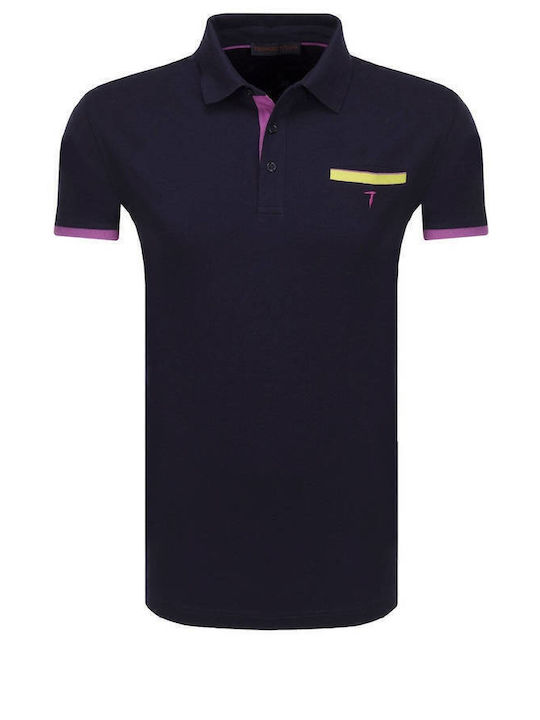 Trussardi Polo Bluză cu mânecă scurtă Neagră