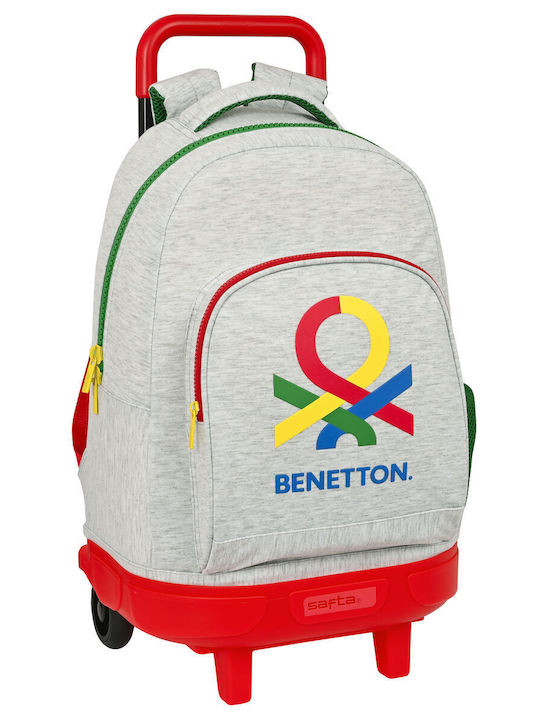 Benetton Pop School Bag Trolley Elementary, Elementary in Gray color