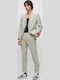 Arti/hesten232v1x Men's Suit with Vest Slim Fit Light Beige