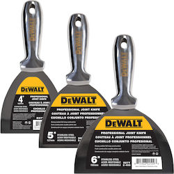 DEWALT Σπάτουλα Inox με Μεταλλική Λαβή Σετ 3τμχ