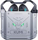 Kumi Mech X3 TWS Earbud Bluetooth Handsfree Earphones with Charging Case Silver