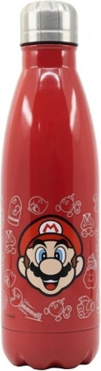 Stor Παιδικό Παγούρι Super Mario Ανοξείδωτο με Βιδωτό Καπάκι Non Spill Κόκκινο 780ml