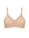 Triumph Triaction Wellness Athletic Athletic Bra without Padding without Underwire Beige