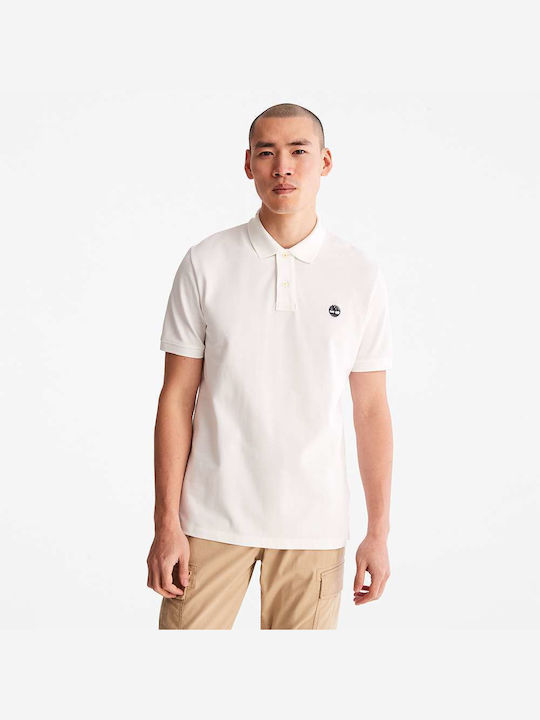 Timberland Millers Ανδρικό T-shirt Polo Λευκό