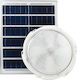 Foyu Wall Mounted Solar Light 200W 90lm Cold White 6500K with Photocell and Remote Control IP54 24cmx6.2cmcm