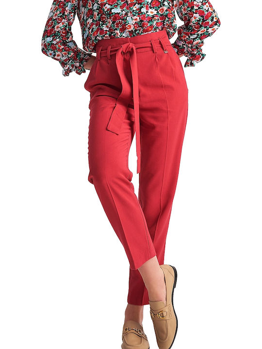 attrattivo 9916264 Women's Fabric Trousers Red