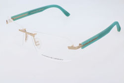 Porsche Design Men's Acetate Prescription Eyeglass Frames Gold P8233 E