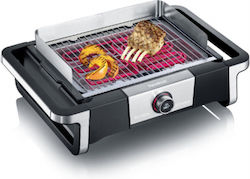 Severin Tischplatte Elektrischer Grill Grill 3000W mit einstellbarem Thermostat 41.5cmx24cmcm