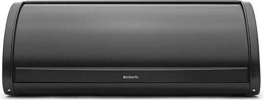 Brabantia Roll Top Bread Box with Lid Metallic Matt Black 44.5x26.2x17.3cm Brabantia Roll Top Bread Box with Lid Metallic Matt Black 44.5x26.2x17.3cm