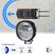 GloboStar Rundς Wasserdicht Scheinwerfer Auto LED 10W 12.5cm mit Blau Beleuchtung 1Stück