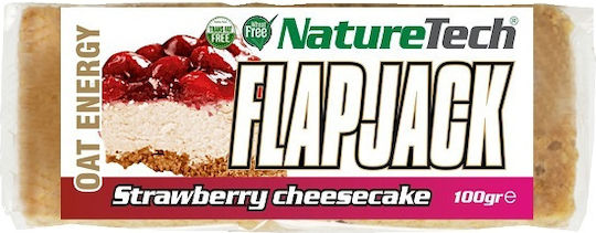 NatureTech Μπάρα Βρώμης / Ενέργειας / Flapjack με Strawberry Cheesecake 100gr