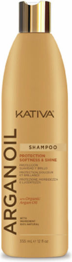 Kativa Argan Oil Σαμπουάν Λάμψης για Όλους τους Τύπους Μαλλιών 355ml