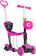 HomCom Kids Scooter 3-Wheel with Seat Pink