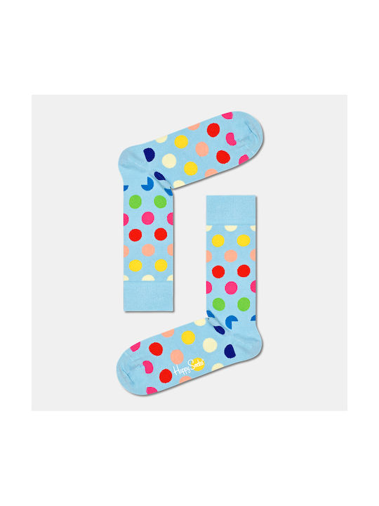 Happy Socks Big Dot Patterned Socks Blue