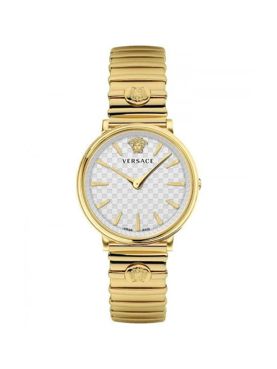 Versace Uhr mit Gold Metallarmband