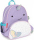 Skip Hop Zoo Whale School Bag Backpack Elementary, Elementary Lilac with Water Bottle Holder