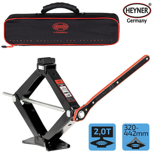 Heyner Mecanică Crick cu foarfeca cu Capacitate de Ridicare până la 44.2cm și Încărcătură de Greutate până la 2 Tone Ultra Lift