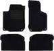 Rigum Set of Front and Rear Mats 4pcs for Seat Leon Skoda Octavia Volkswagen Bora Black