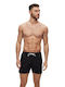 Hugo Boss Herren Badehose Schwarz Monochrom