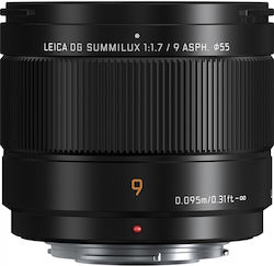 Panasonic Crop Camera Lens Lumix F1.7 Leica Summilux Wide Angle for Micro Four Thirds (MFT) Mount Black