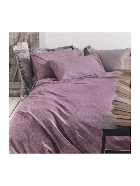 Rythmos Set Cearșafuri King Size 270x290cm. Charisma Purple 4buc