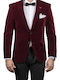 Winter Herrenanzugsjacke Burgundisch