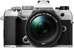 Olympus Mirrorless Φωτογραφική Μηχανή OM-5 Micro Four Thirds (4/3") Kit (ED 14-150mm F4-5.6 II) Silver