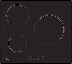 Candy Ceramic Cooktop Autonomous Inox with Child Lock Function 59x52εκ.