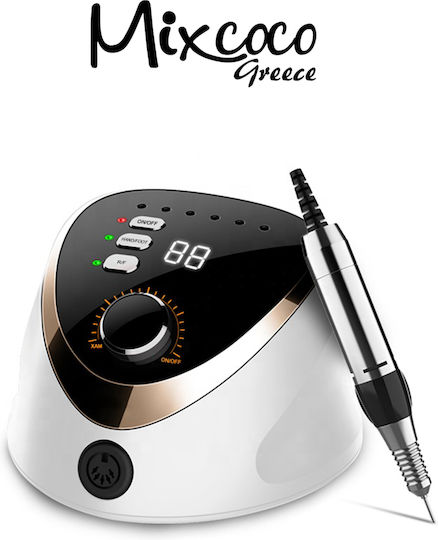 Mixcoco SML M12 Τροχός Νυχιών Ρεύματος 35W Λευκός με 35000 Στροφές ανά Λεπτό