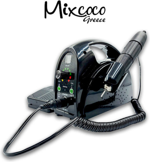 Mixcoco Τροχός Νυχιών Ρεύματος 65W Μαύρος με 35000 Στροφές ανά Λεπτό