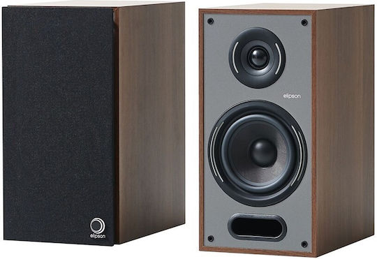Elipson Horus 6B Pair of Hi-Fi Speakers Bookself 70W 2 No of Drivers Black / Gray