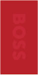 Hugo Boss Solid Beach Towel Red 160x80cm