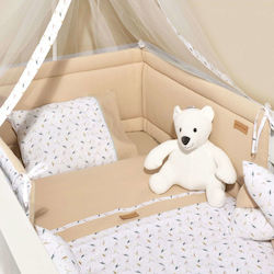 Baby Oliver Crib Bumpers Classic Inside Beige 34x210cm