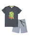 Funky Kinder Set mit Shorts Sommer 2Stück Gray