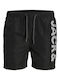 Jack & Jones Kinder Badeanzug Badeshorts Schwarz