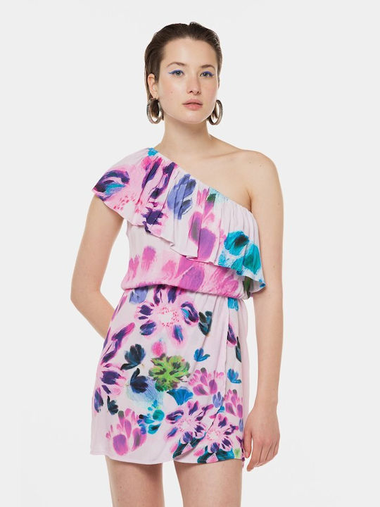 Desigual Mini Dress with Ruffle