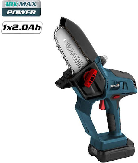 Bormann BCD4050 Κλαδευτικό Αλυσοπρίονο Μπαταρίας 1x2Ah 20V 2.2kg με Λάμα 15cm