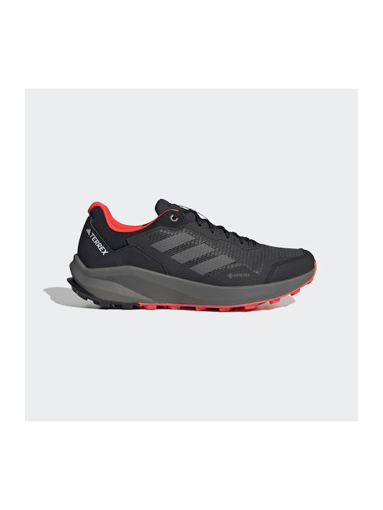 adidas Terrex Trail Rider GTX HQ1233 Pantofi sport Trail Running  Impermeabile cu Membrană Gore-Tex Core Black Grey Four Solar Red
