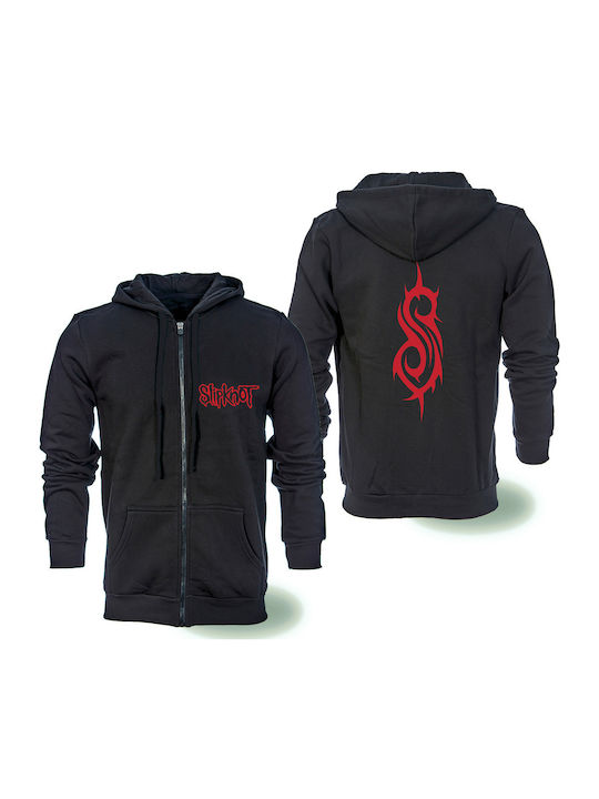 Rock Deal Slipknot Black Hooded Jacket