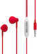 Celly Ακουστικά Ψείρες In Ear Pantone Κόκκινα