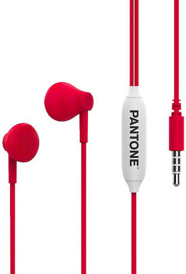 Celly Ακουστικά Ψείρες In Ear Pantone Κόκκινα