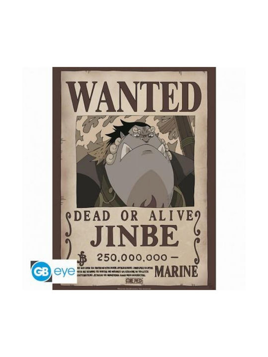 GB eye Poster One Piece - Wanted Jinbe 52x38cm