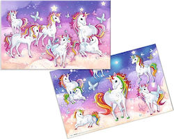 Herma Σουμέν Μονό Πλαστικό Unicorn Ροζ 55x35cm