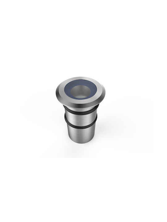 Optonica Spot De Podea LED 1.3W Cu Lumină Alb Cald IP68 Argintiu
