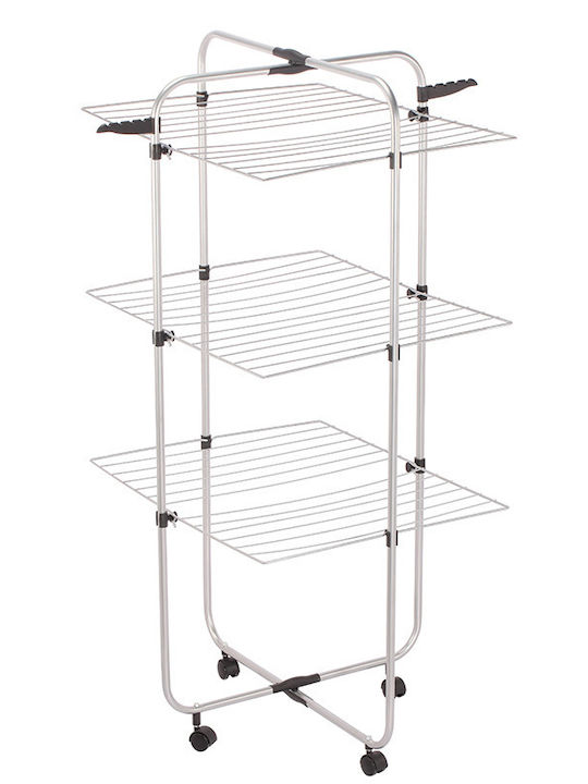 Vesta Rotondo 3 Metallic Folding Floor Clothes Drying Rack with Hanging Length 16m