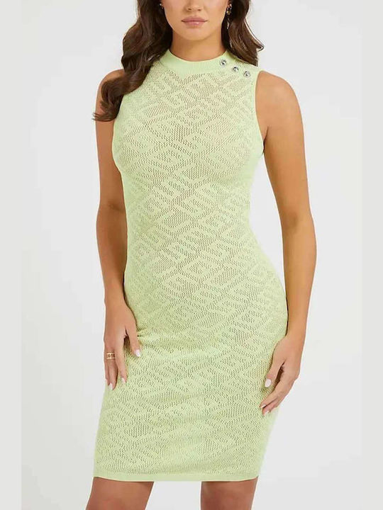 Guess W3GK62Z36O0 Midi Dress Honeydew Green W3GK62Z36O0-G8CX