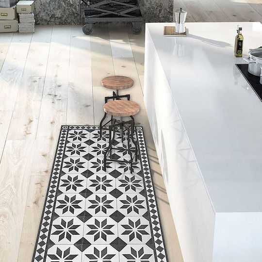 Ango Old Style Covoraș De Bucătărie Coridor Impermeabil 50x180cm Negru Ango Old Style Covoraș De Bucătărie Coridor Impermeabil 50x180cm Negru