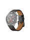 Hole Curea Piele Negru (Amazfit Stratos 2s/3)